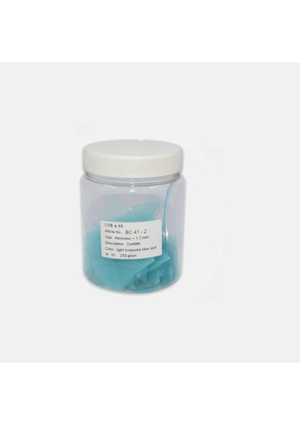 Turkuaz Mavi Opal Confeti