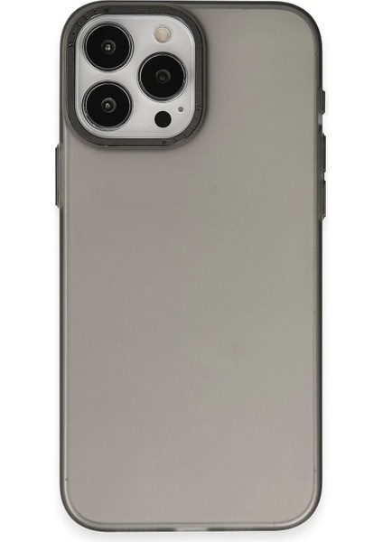 MYT09 iPhone 15 Pro Max Kılıf Modos Metal Kapak - Siyah