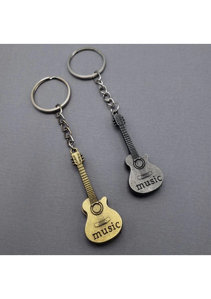 Metal Gitar Anahtarlık