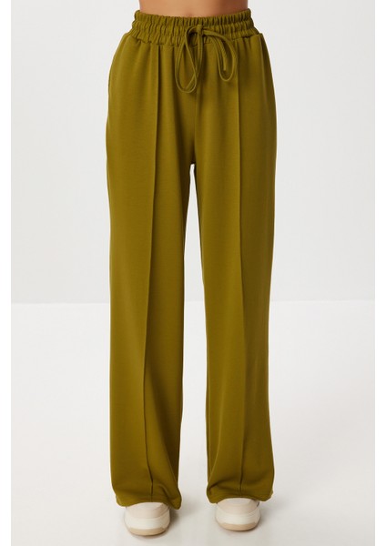 Açık Omuzlu Modal Alt-Üst Takım LBY0027 Zeytin Yeşili indirimleri