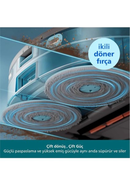 Philips Homerun 5000 Serisi XU5100/10 Siyah Çöp Istasyonlu Akıllı Robot Süpürge fırsatları