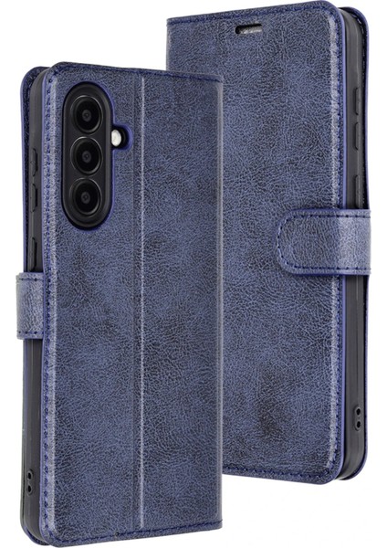 MYT09 Samsung Galaxy A56 Kılıf Trend S Plus Kapaklı Kılıf - Lacivert