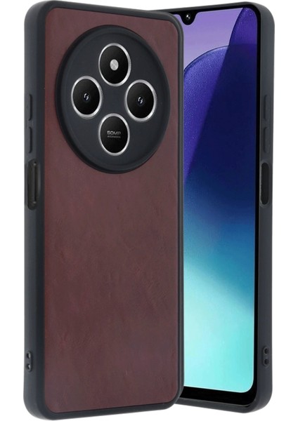MYT09 Xiaomi Redmi 14C Kılıf Aras Deri Kapak - Bordo