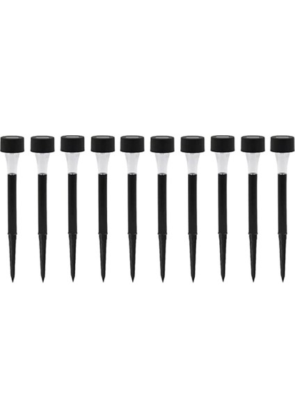 Güneş Enerjili Bahçe Lambası Plastik Saplama 10LU Set