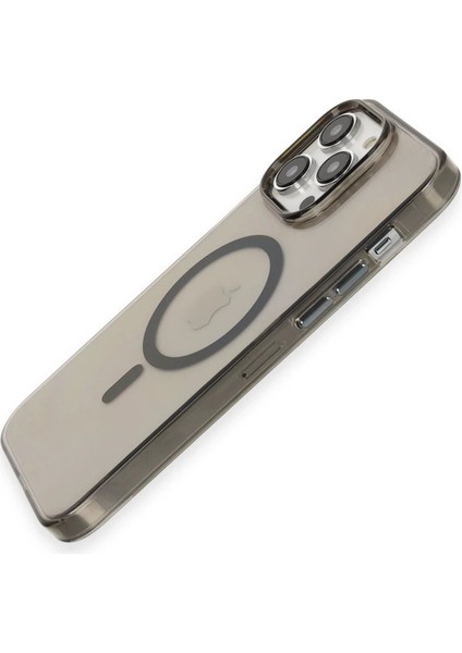 MYT09 iPhone 13 Pro Max Kılıf Tron Şeffaf Magsafe Kapak - Siyah modelleri