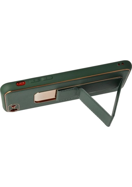 MYT09 iPhone 7 Kılıf Coco Deri Standlı Kapak - Yeşil modelleri