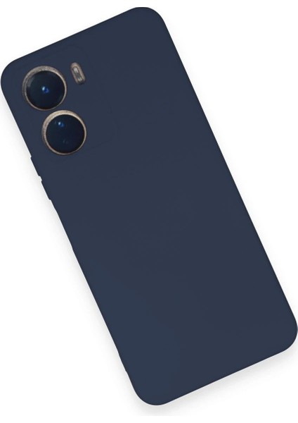 MYT09 Vivo Y16 Kılıf Nano Içi Kadife Silikon - Lacivert modelleri