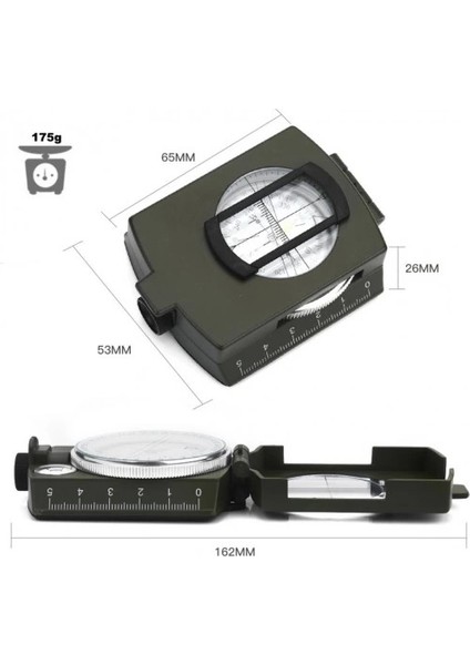 Çok Fonksiyonlu Profesyonel Askeri Pusula fiyatları