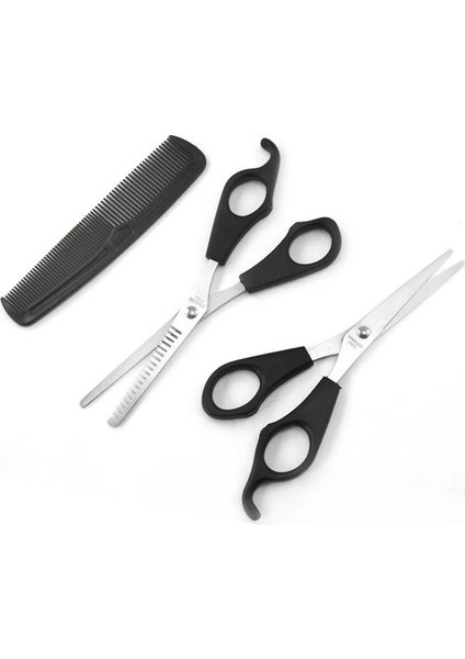 Kuaför Seti Saç Kesme ve Inceltme Makası Tarak Hediye 3lü Set