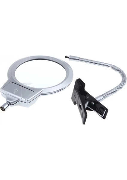 2.5X130 mm 5X24 mm LED Aydınlatmalı Büyüteç,masa Üstü Metal Hortum MANDALLIMG15124C fırsatları