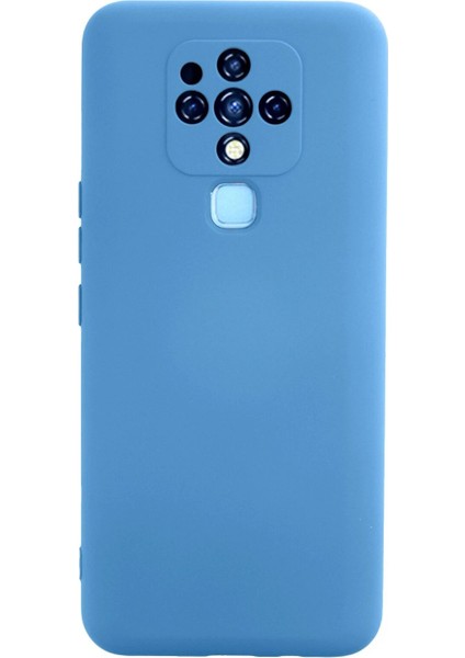 MYT09 Tecno Camon 16 Kılıf Nano Içi Kadife Silikon - Mavi