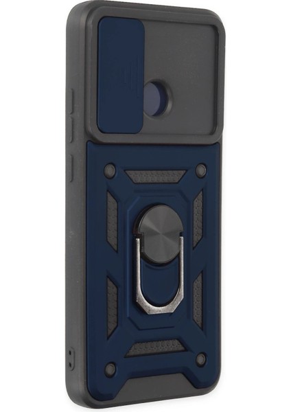 MYT09 Xiaomi Redmi 10C Kılıf Pars Lens Yüzüklü Silikon - Lacivert fiyatları