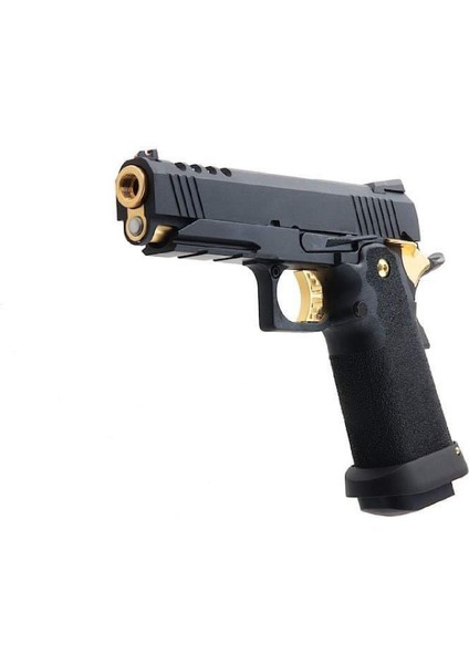 Aw HX2711 4.3" Hi-Capa Slide Cut Compact Black & Gold Gbb Airsoft Tabanca fiyatları