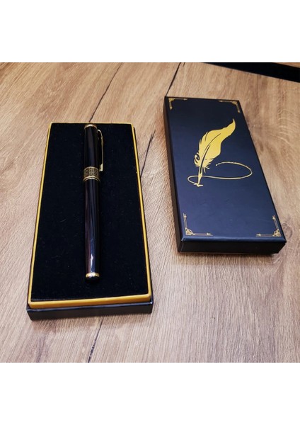 Siyah Desenli Metal Kalem