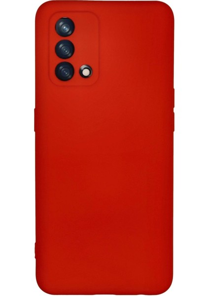 MYT09 Oppo A74 4g Kılıf Nano Içi Kadife Silikon - Kırmızı