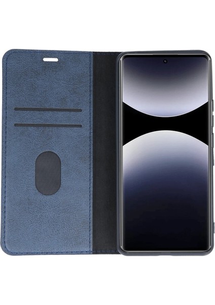 MYT09 Xiaomi Redmi Note 14 Pro 5g Kılıf Trend S Plus Kapaklı Kılıf - Lacivert fırsatları