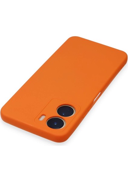 MYT09 Vivo Y16 Kılıf Nano Içi Kadife Silikon - Turuncu fırsatları