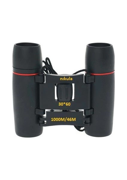 30X60 Cepte Taşımalı Kauçuk Kaplamalı Mini Dürbünsiyah