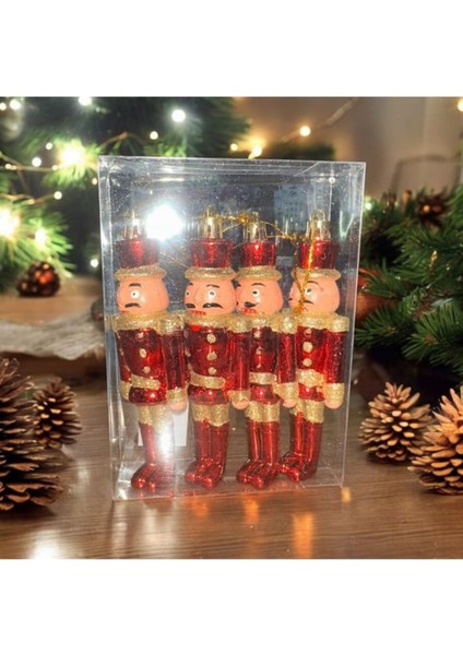 Parlak Kırmızı Yılbaşı Süsü, Fındıkkıran Dekor, Noel Ağacı Için Parlak Figür fırsatları