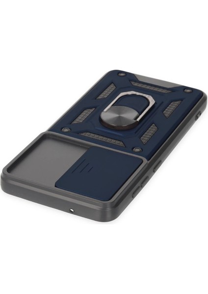 MYT09 Samsung Galaxy S21 Fe Kılıf Pars Lens Yüzüklü Silikon - Lacivert fırsatları