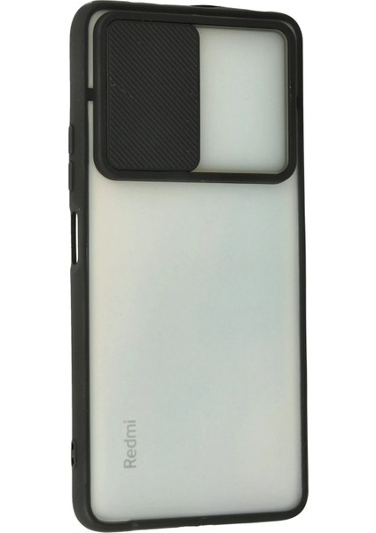 MYT09 Xiaomi Redmi Note 10 Pro Kılıf Palm Buzlu Kamera Sürgülü Silikon - Siyah modelleri