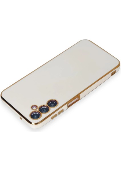 MYT09 Samsung Galaxy M14 5g Kılıf Volet Silikon - Beyaz modelleri