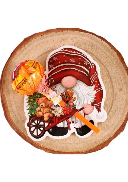 Noel Temalı Lolipop Kartları, Çocuklar Için Eğlenceli Hediye Seti