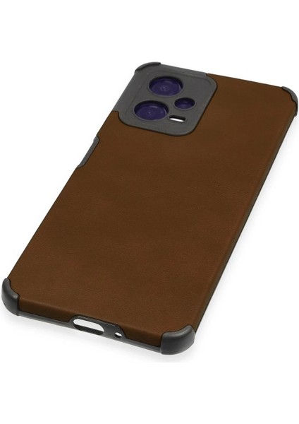 MYT09 Xiaomi Redmi Note 12 5g Kılıf Loop Deri Silikon - Kahverengi fırsatları