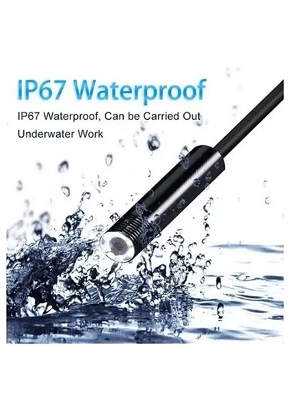 Vtn-02 Endoskop Yılan Video Kamera Led’li 2 Metre 7 mm Sert Kablo Su Geçirmez modelleri