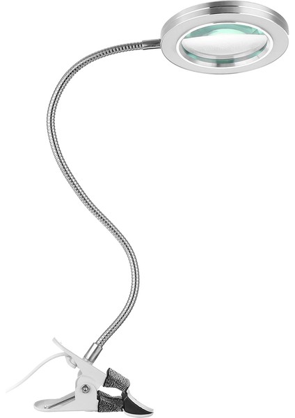 8x Büyütmeli Mandallı, USB Girişli Masa Lambalı, Okuma ve Güzellik Salon Için Büyüteç 2088A indirimleri