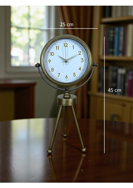 Eskitme Vintage Üç Ayaklı Masa Saati indirimleri
