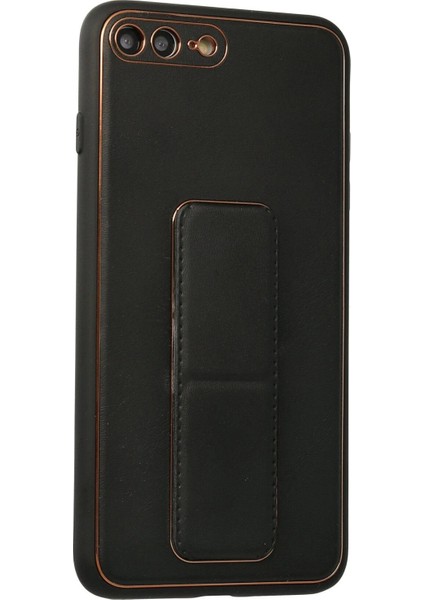 MYT09 iPhone 7 Plus Kılıf Coco Deri Standlı Kapak - Siyah fiyatları