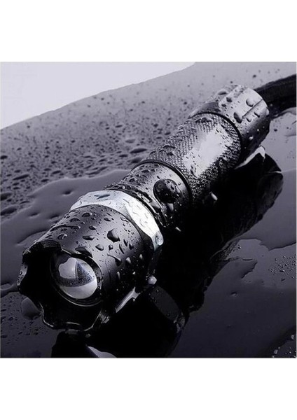 KM-110 Profesyonel Şarjlı El Feneri Ledli+Flashlight+Zoom Özellikli Aparatlı 6 Parça Full Set fiyatları