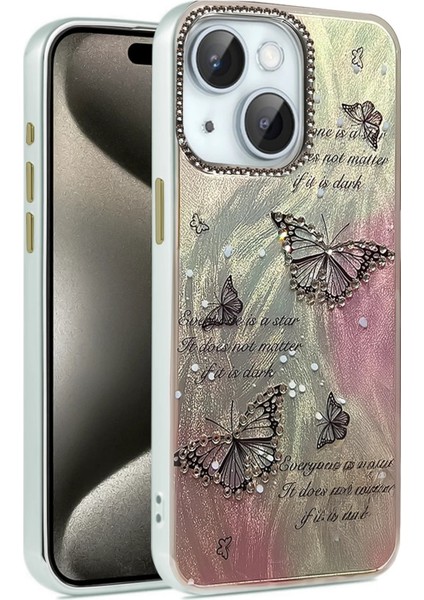 MYT09 iPhone 15 Kılıf Blade Aynalı Desenli Kapak - Desen 6