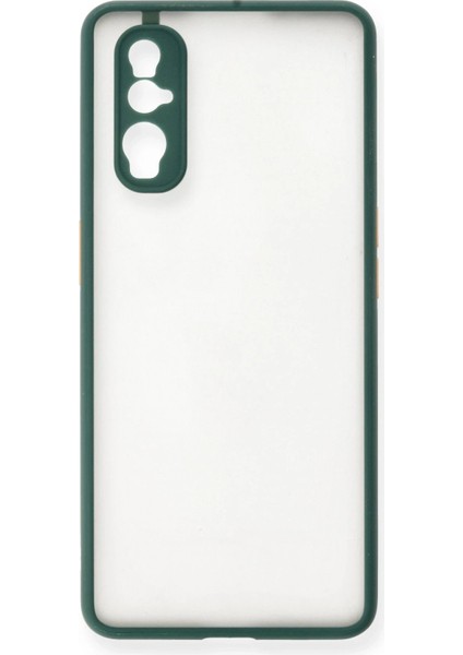 MYT09 Oppo Find X2 Kılıf Montreal Silikon Kapak - Yeşil