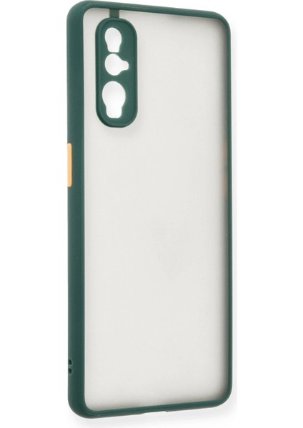 MYT09 Oppo Find X2 Kılıf Montreal Silikon Kapak - Yeşil fiyatları