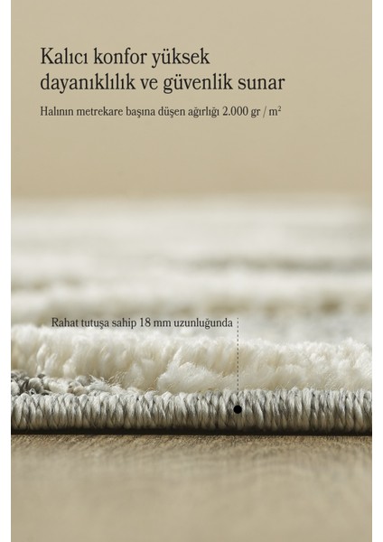 Yumuşak Bukleli Iskandinav Tasarım Salon Oturma Odası Yolluk Gri Halı modelleri