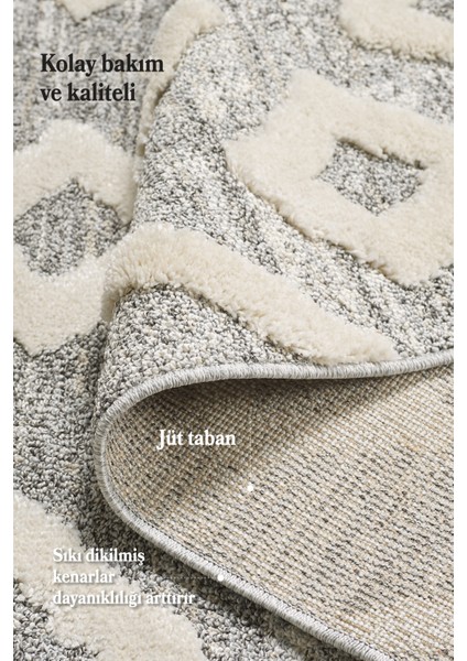 Yumuşak Bukleli Iskandinav Tasarım Salon Oturma Odası Yolluk Gri Halı indirimleri