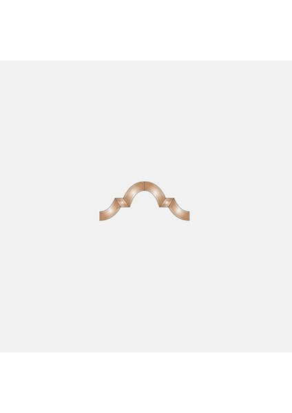 KBX-001-ROSE-BRONZ 1 Inch Bordur / 6 Parça 51*19,6 cm