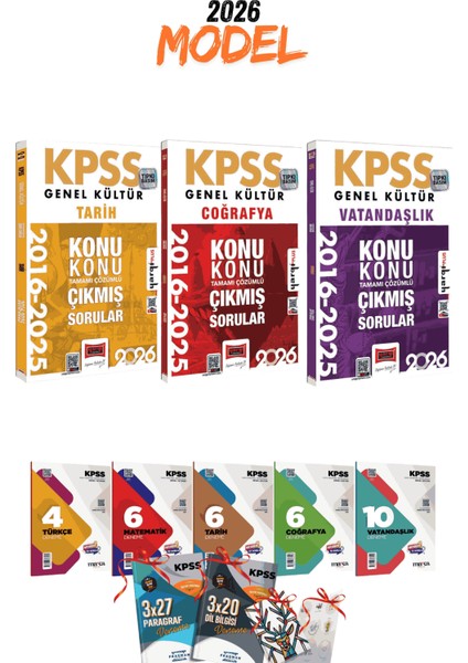 2026 Kpss Yargı Yayınları Tarih Coğrafya Vatandaşlık Konu Konu Çıkmış Sorular ve 7li Branş Denemesi