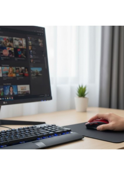 Buffer® Kırmızı Renkli Baş Parmak Destekli Ergonomik Sessiz Kablosuz Mouse - USB Alıcılı, Ofis ve Oyun Için Konforlu Bilgisayar Faresi MS6300 fırsatları