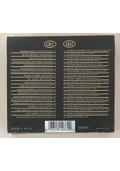 The Ultimate Encylopedia Of American Blues Classics Çift CD Set (Orijinal 1997 Dönem Baskı Cd) fiyatları