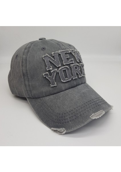 Newyork Nakışlı Vintage Eskitme Pamuklu Şapka fiyatları