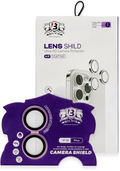 MYT09 iPhone 16 Bilvis Titan Kamera Lens - Pembe