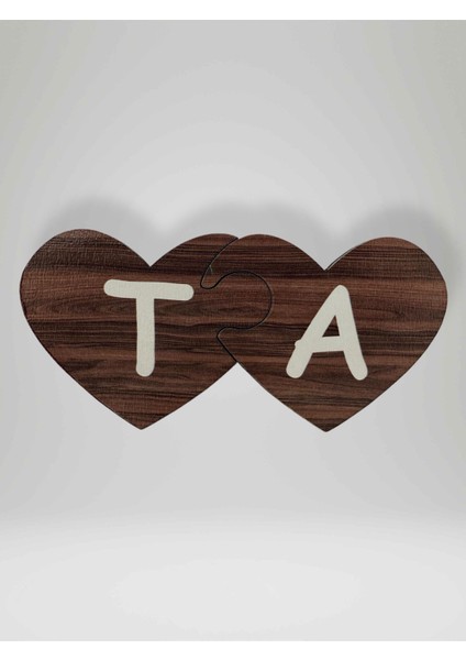 T Harfi (Sol Parça) – Ahşap Puzzle Kalp Harf Magnet – Buzdolabı Süsü – Ikili Uyumlu (KOD:1037) modelleri