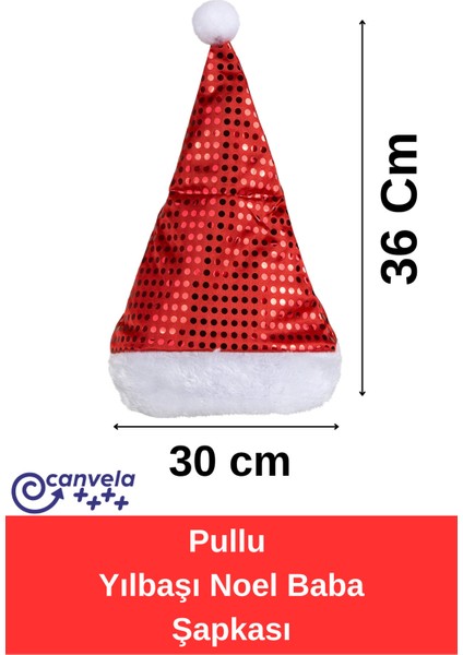 Yetişkin Boy Yeni Yıl Kırmızı Polar Kürklü Noel Baba Şapkası 30X36 cm fiyatları