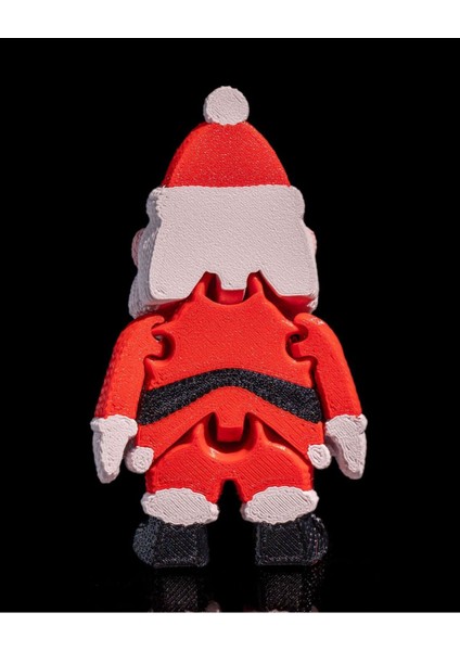 Neşeli Noel Baba Hareketli Süs, 10 Cm, Kırmızı Renkli Yılbaşı Dekorasyonu indirimleri