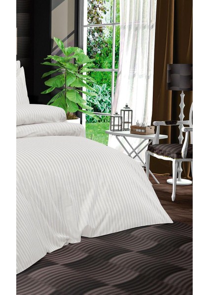 Lastikli Çift Kişilik Otel Tipi Pamuk Saten Nevresim Takımı Orkide Homee Collection modelleri