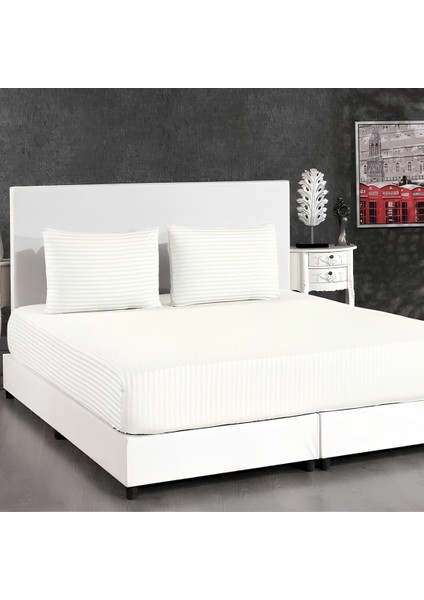 Lastikli Çift Kişilik Otel Tipi Pamuk Saten Nevresim Takımı Orkide Homee Collection fırsatları