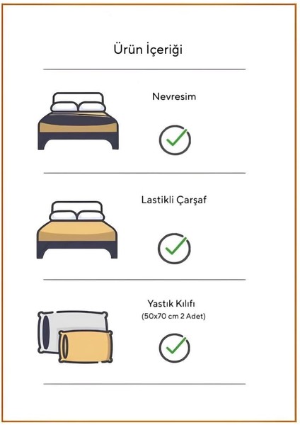 Lastikli Çift Kişilik Otel Tipi Pamuk Saten Nevresim Takımı Orkide Homee Collection